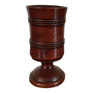 Early 19th Century English George III Wood Goblet Vase For Sale