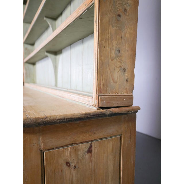 Monumental 10' Antique English Pine Country Kitchen Dresser - Circa 1870 For Sale - Image 10 of 18