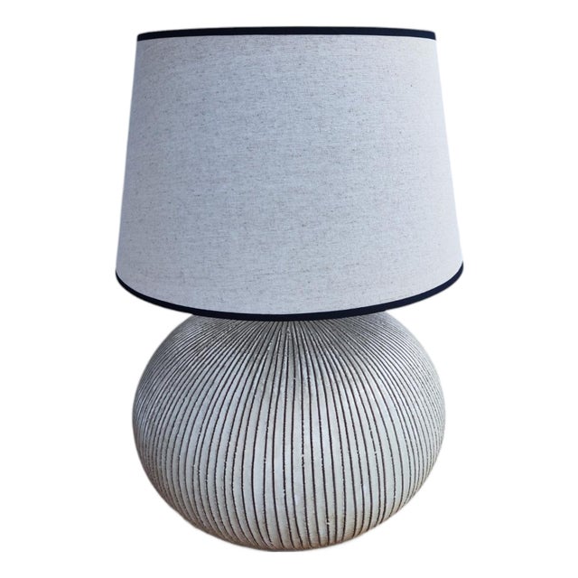 Large Italian Ceramic Table Lamp, 1960s For Sale