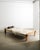 Low Mid-Century Danish Wood, Canvas, Leather and Sheepskin Daybed by Tage Poulsen, 1950s For Sale - Image 3 of 9