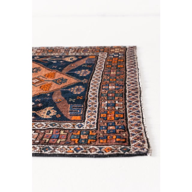 Orange Vintage Shahsavan Runner Rug | Takoma For Sale - Image 8 of 12