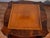 1930s Regency Flame Mahogany & Leather Top Pair of Side Tables / End Tables For Sale - Image 4 of 10