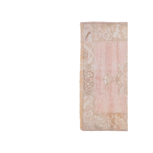 Colored Handwoven Large Entryway Carpet For Sale - Image 4 of 13