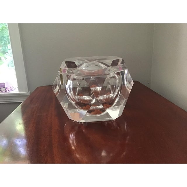 1980s Vintage Alessandro Albrizi Lucite Octagonal Ice Bucket For Sale - Image 5 of 10