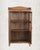 French Provincial Antique Indian Glass Cabinet | Vintage Carved Wood Armoire | Rustic Display Cabinet | Wabi Sabi Decor For Sale - Image 3 of 6