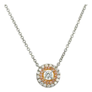 Tiffany & Co., Soleste Diamond and Pink Diamond Necklace For Sale