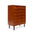 Mid-Century Modern Vintage Danish Mid-Century Six Drawer Dresser in Teak For Sale - Image 3 of 8