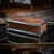 Antique 20th Century American solid silver and burr walnut box, of elegant rectangular form with richly figured burr...