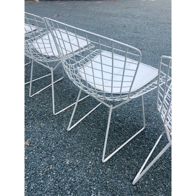 A Set of Four Wire Chairs by Harry Bertoia for Knoll International, Circa 1970 For Sale - Image 14 of 18