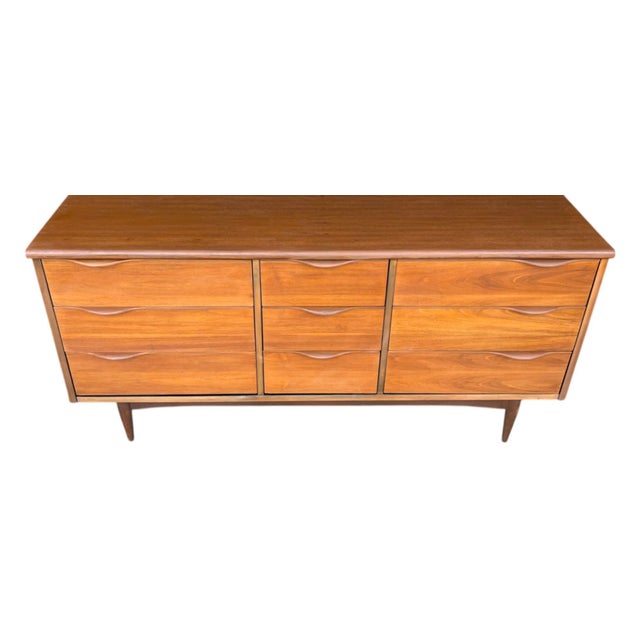 1960s Danish Modern Walnut Dresser For Sale - Image 13 of 15