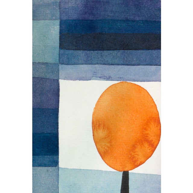 1922 the Harbinger of Autumn Modernist Blue Orange Fine Art Print Diptych by Paul Klee — 36" X 54" Per Panel For Sale In Buffalo - Image 6 of 7