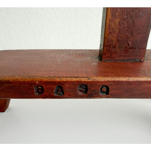 Wood Large Postmodern + Shaker Style Ratcheting Dual Candle Holder For Sale - Image 7 of 13