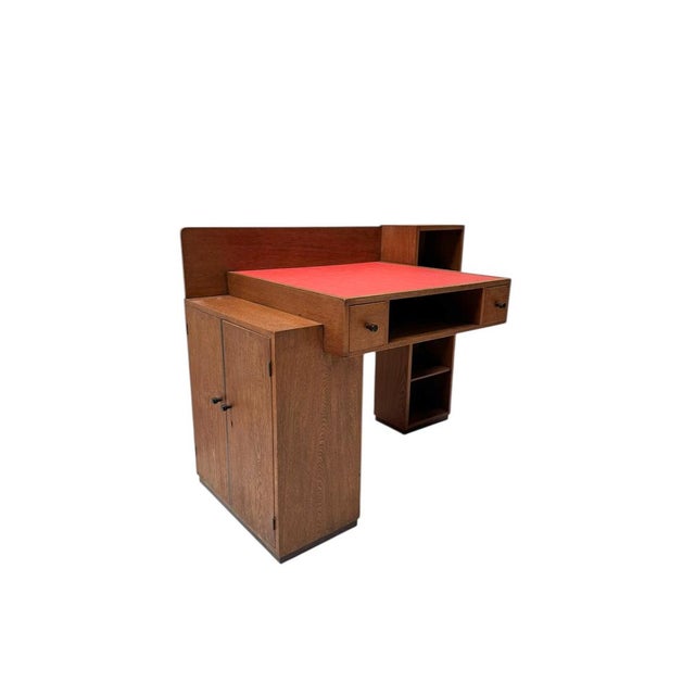 1920s Art Deco Modernist Desk by P.E.L. Izeren for De Genneper Molen, 1920s For Sale - Image 5 of 18
