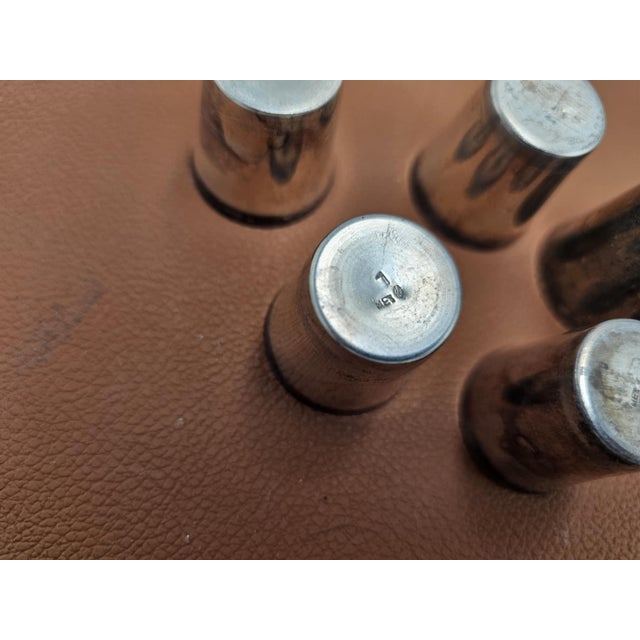 Jewish Plated Glasses, 1890s, Set of 6 For Sale - Image 5 of 6