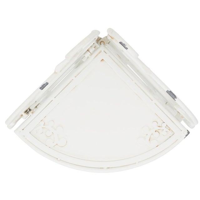 2020s Turuca 4 Tier Corner Shelf - Antique White For Sale - Image 5 of 10