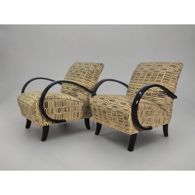 H-401 Lounge Chairs by Halabala for Up Zavody, 1940s, Set of 2 For Sale - Image 4 of 10