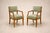 Pair of Caviúna Wood Armchairs in Thick Green Velvet, Brazil, Mid-20th Century - Lot 954 For Sale - Image 4 of 16