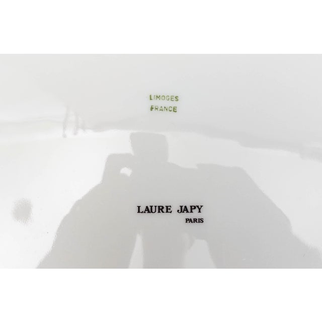 Mid 20th Century Laure Japy Paris Jardin Bleu Fruit Charger Service Plates- Set of 7 For Sale In Miami - Image 6 of 7