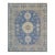 9x12 Traditional Blue Geometric Medallion Modern Hand Knotted Wool Carpet Rug For Sale