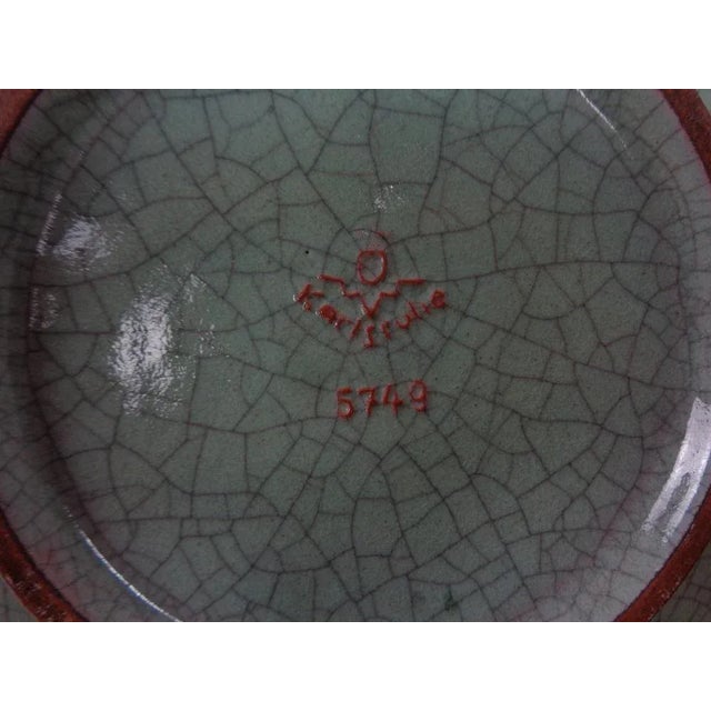 Craquele Glaze Ceramic 5749 Bowl by Friedgard Glatzle for Karlsruher Majolika, 1950s For Sale - Image 9 of 13