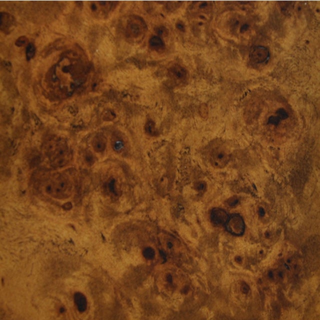 Not Yet Made - Made To Order Matthew Izzo Home Newbury Dark Burlwood Waterfall Edge Coffee Table For Sale - Image 5 of 5