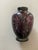 Murano Glass Vintage Amethyst Purple Mini Bud Vase Silver Floral Overlay Made in Italy For Sale In Houston - Image 6 of 9