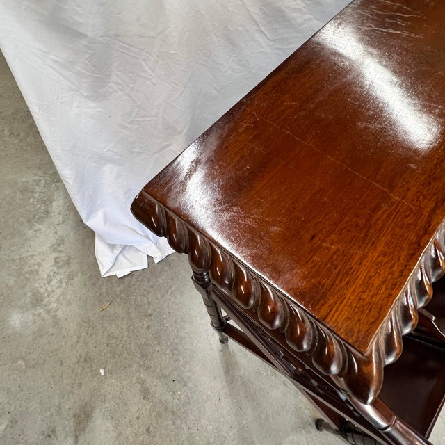 Vintage Chippendale Style Book Trough, Table For Sale - Image 9 of 12