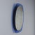 Vintage Mirror with Blue Glass, Italy, 1960s For Sale - Image 3 of 10