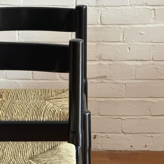Black Carimate Chairs by Vico Magistretti for Habitat, Set of 4 For Sale - Image 8 of 11