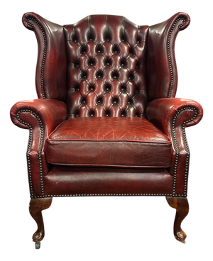 English Chesterfield Wingback Chair