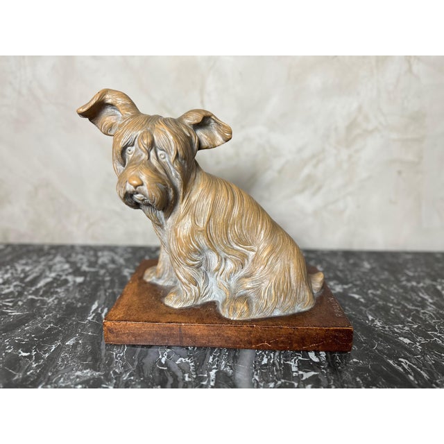 Terracotta Dog Figurine by R. Pollin, 1930 For Sale - Image 14 of 18