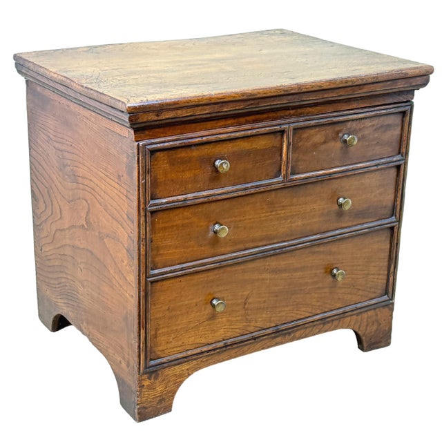 18th Century Georgian Elm Bedside Chest Close Stool For Sale - Image 9 of 13