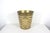 Vintage Italian Florentine Gilded Gilt Wood Waste Basket Gold Antique White For Sale - Image 9 of 13