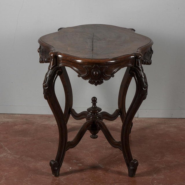 Louis Philippe Coffee Table with Wavy Sides For Sale - Image 12 of 18