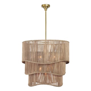 Nimes Drum Chandelier, Natural For Sale
