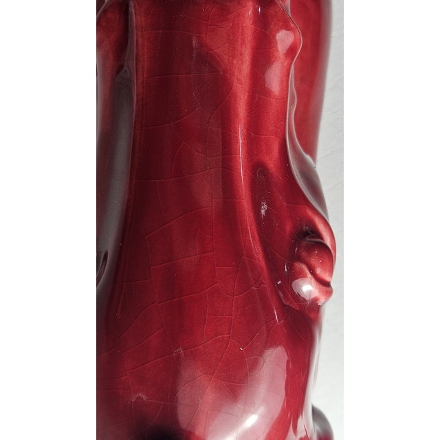 Burgundy Vintage Royal Haeger Burgundy Ceramic Horse Head Bookend Planters — Pair For Sale - Image 8 of 18