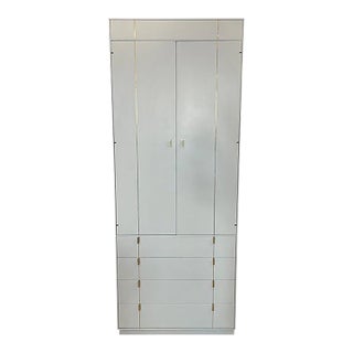 31.5" Finished Marseilles 2 Door 4 Drawer Hickory Manufacturing Co. Vintage Cabinet For Sale
