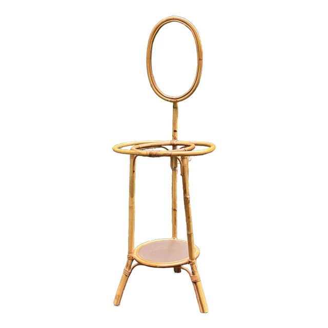 Bamboo Bentwood Washstand With Mirror For Sale