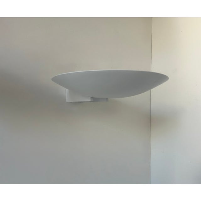 Vintage Modernist Wall Lights in White Lacquered Metal from Disderot, France, 1970, Set of 2 For Sale - Image 6 of 8