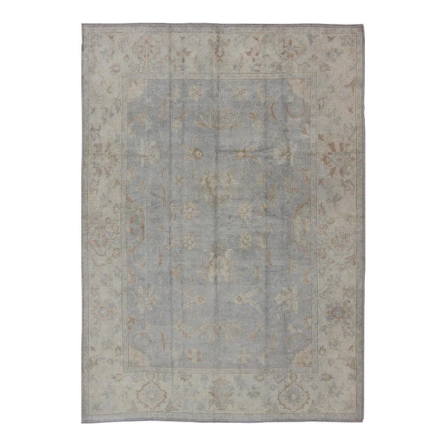 Large Turkish Oushak Rug by Keivan Woven Arts 10'10 X 15'5 For Sale