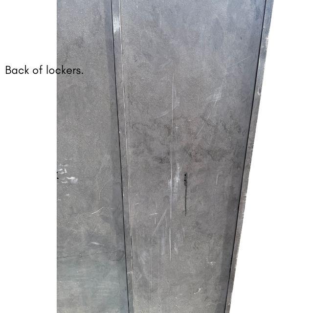 Mid-Century 3-Bay Industrial Steel Lockers, Hand-Painted British Union Flag Motif For Sale - Image 12 of 12