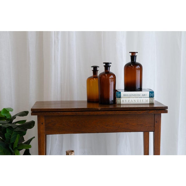 Large Danish Pharmacy Glass Bottles, 1900s, Set of 3 For Sale - Image 18 of 18