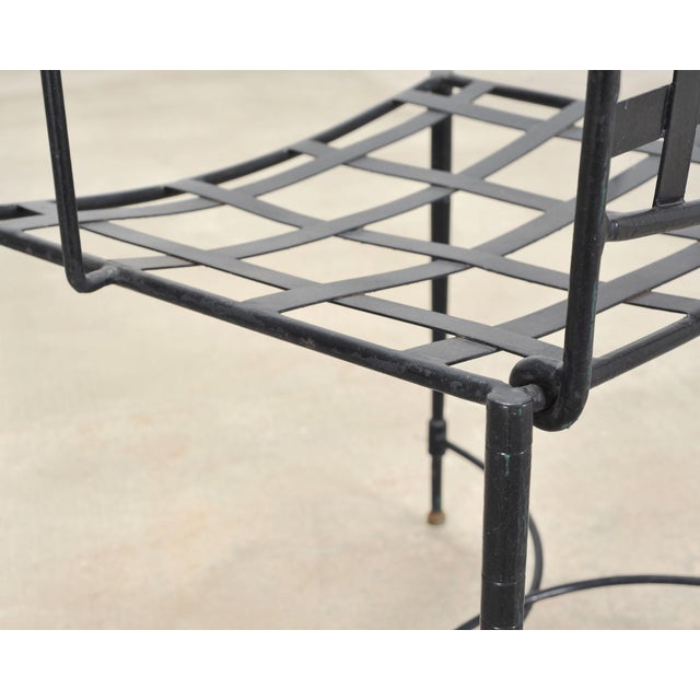 Mario Papperzini Mid-Century Amalfi Iron Patio Garden Armchair For Sale - Image 9 of 18