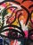 Peter Keil Peter Keil, Large Abstract Face Mixed-Media Painting, 1980s For Sale - Image 4 of 9