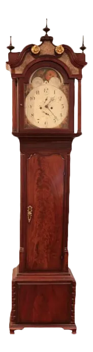 Antique English Mahogany Tall Clock