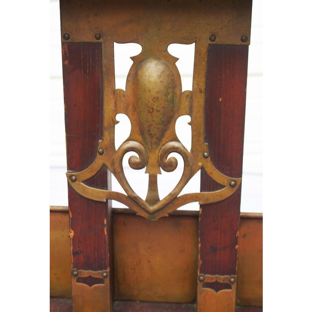 Mid 19th Century Antique Gothic Revival Fireplace Club Fender For Sale - Image 5 of 12
