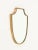 Metal Italian Brass Shield-Shaped Mirror by Gio Ponti, 1950s For Sale - Image 7 of 14