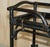 Wood Mid-Century Chinese Modern Ebonised Serving Trolley with Bamboo Frame For Sale - Image 7 of 18