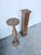 Wooden Column Pedestal Tables, 1950, Set of 2 For Sale - Image 12 of 18