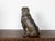 Brown English 19th Century Terracotta Bulldog Statue with Silver Collar and Glass Eyes For Sale - Image 8 of 11